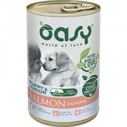 Oasy One Protein Puppy All Breed Monoproteico al Salmone 400 gr Cibo per Cani