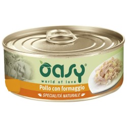 Oasy Wet Cat Specialità al Naturale Pollo con Formaggio 150 gr