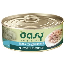 Oasy Wet Cat Specialità al Naturale Tonno con Gamberetti 150 gr