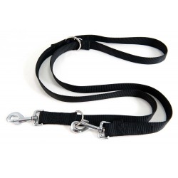 Trixie Premium Guinzaglio Nylon Addestramento Multifunzione L -XL per Cane Grande 25 mm x 2 mt Nero