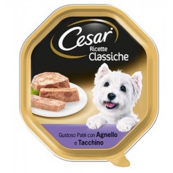 Cesar Ricette Classiche Patè con Agnello e Tacchino Cibo per Cane