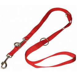 Guinzaglio Nylon Addestramento per Cane Grande L-XL 25 mm x 2 mt Rosso