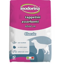 Inodorina Tappetini Assorbenti Classic 60 x 60 cm Multipack da 40 pezzi per Cane