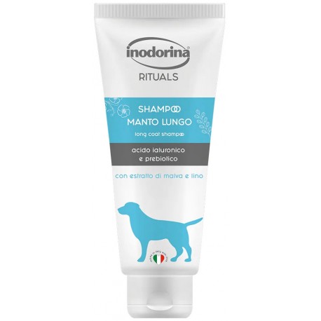 Inodorina Shampoo Rituals per Cani con Manto Lungo con Malva e Lino 250 ml