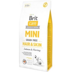 Brit Care Dog Mini Grain Free Hair & Skin con Salmone 2Kg